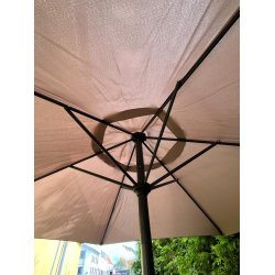 Marknadsparasoll - : 3 m - w / Tilt. Vlj frg - Vattentt + Dug har UV30+ solskydd. Mod. Sevilla