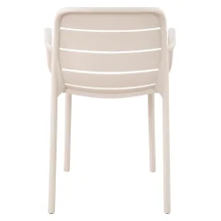 Moderne stabelstol i slidst�rk plast � stilrent design i 3 flotte farver