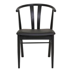 Stilfuld spisebordsstol i egetr� med bl�dt PU-s�de og moderne design - Model: Artenara -�F�s i flere farvekombinationer