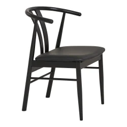 Stilfuld spisebordsstol i egetr� med bl�dt PU-s�de og moderne design - Model: Artenara -�F�s i flere farvekombinationer