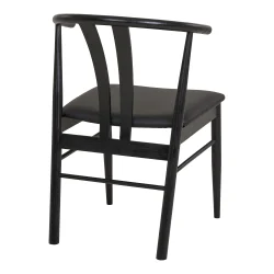 Stilfuld spisebordsstol i egetr� med bl�dt PU-s�de og moderne design - Model: Artenara -�F�s i flere farvekombinationer