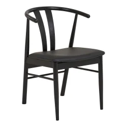 Stilfuld spisebordsstol i egetr� med bl�dt PU-s�de og moderne design - Model: Artenara -�F�s i flere farvekombinationer