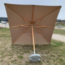 Parasoll str. 3x3 meter -  Vlj frg - Vattentt + Dug har UV30+ solskydd. Modell: Nice