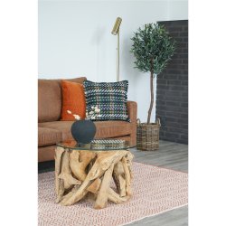 Vintage mrkbrun soffa med lderutseende, fr 2,5 personer - Modell: Malaga