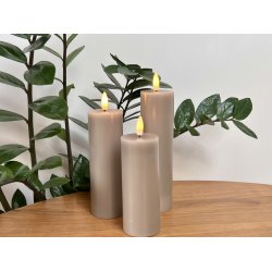 S�t af 3 LED lys som kan blafre og ser meget �gte ud. Fjernbetjening medf�lger - V�lg farve