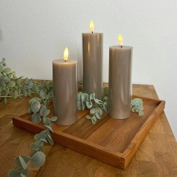 S�t af 3 LED lys som kan blafre og ser meget �gte ud. Fjernbetjening medf�lger - V�lg farve