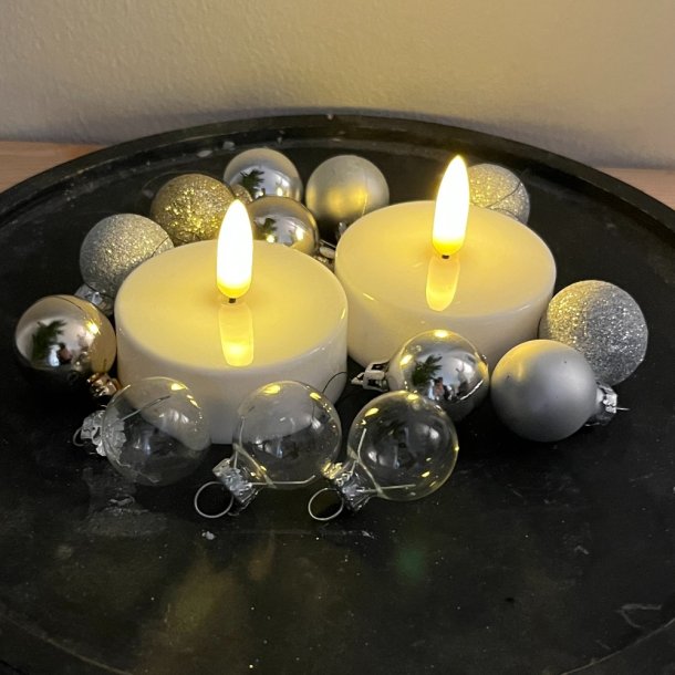 Smarte LED Jumbo Fyrfadslys - Dia. 7 cm