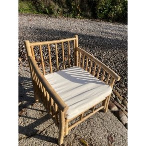 L�nestol i bambusflet inklusiv hynde