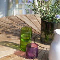 Ella havembelst. aluminium og teak. Bord  130 cm + 5 stole. vlg mellem antracit el. hvid