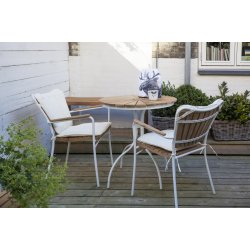 Ella Cafbord - : 80 cm. Vlj frg p ramen: vit eller. antracit