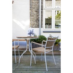 Ella Cafbord - : 80 cm. Vlj frg p ramen: vit eller. antracit