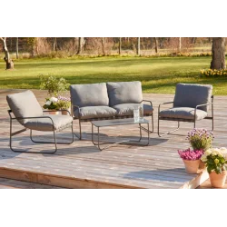 Saksild lounges�t - Elegant ENVY lounges�t til 4 personer i st�l med vandafvisende tykke All-Weather hynder