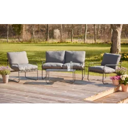 Saksild lounges�t - Elegant ENVY lounges�t til 4 personer i st�l med vandafvisende tykke All-Weather hynder