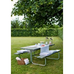 Bordbnkest i trykimprgneret nletr til 6 personer - vlg farve