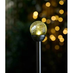 Solar lampe til haven inkl. jordspyd. PERFEKT BELYSNING TIL N�R HAVEN BLIVER FOR M�RK!!!