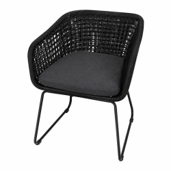 Vedligeholdelsesfrit Haves�t med Ovalt Havebord og 4 Sif Havestole