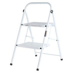 Foldbar kkkenstige med 2 trin - 38,5 x 47,8 x 65,8 cm - Max belastning 150 kg