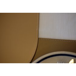 Elegant dkkeserviet i moderne ovalt design - PU lder hard - ikke foldbar - 30x45 cm - Vlg farve