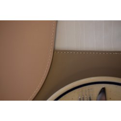 Elegant dkkeserviet i moderne ovalt design - PU lder hard - ikke foldbar - 30x45 cm - Vlg farve