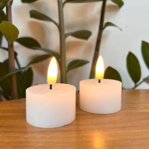 LED fyrfadslys i st af 2 stk. - fs i flere farver