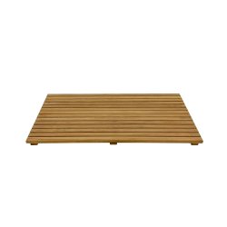  Louisiana teakm�tte 80 � 50 cm � naturligt silver teaktr� med rustikt udtryk