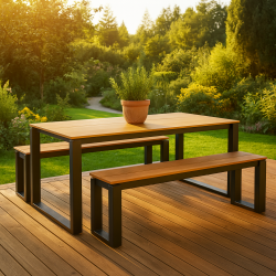 Marbella terrassest med bnke