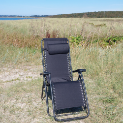 Let foldbar relax havestol med armln og indstillelig ryg - Model Rosa - vlg farve