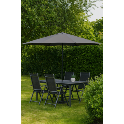 Marknadsparasoll - : 3 m - w / Tilt. Vlj frg - Vattentt + Dug har UV30+ solskydd. Mod. Sevilla