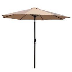 Markedsparasol - �: 3 m - m/ Tilt. V�lg farve - Vandt�t + Dug har UV30+ solbeskyttelse. Mod. Sevilla