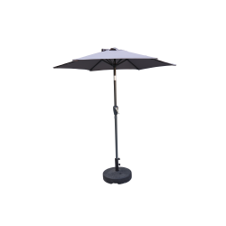 Balkongparasoll rund  2 M. med lutning - Vattentt + Dug har UV30+ solskydd. Modell: Madrid