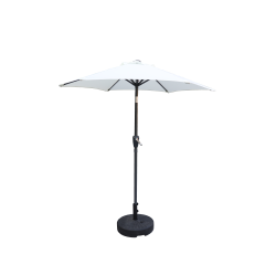 Balkongparasoll rund  2 M. med lutning - Vattentt + Dug har UV30+ solskydd. Modell: Madrid
