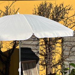Strand parasol  160 cm - Vandtt + Dug har UV30+ solbeskyttelse