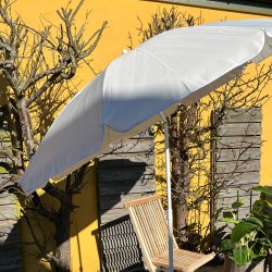 Strand parasol  160 cm - Vandtt + Dug har UV30+ solbeskyttelse