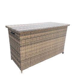 Vattentt Sofia XL kuddbox med hjul och UV-skyddad polyrattan. Vlj en frg!