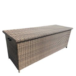 100% vandtt Louise hyndeboks til solvognshynder i UV-beskyttet polyrattan med hjul. Vlg farve!