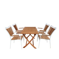 Eva/Boston terrassest 4 personer - vlg stolens farve