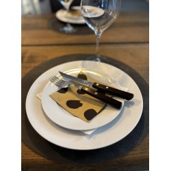 Rund dkkeserviet i PU Lder. D38 cm. Med farve p begge sidder. Vlg farve.