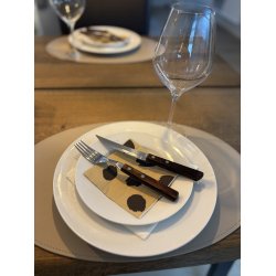 Oval Dkkeserviet i gte Lder hard- ikke foldbar - 30x45 -  Oval - Vlg farve