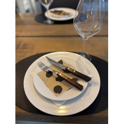 Oval Dkkeserviet i gte Lder hard- ikke foldbar - 30x45 -  Oval - Vlg farve