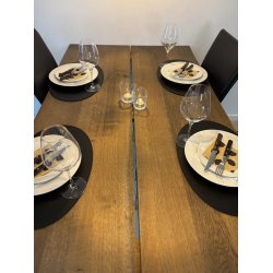 Oval Dkkeserviet i gte Lder hard- ikke foldbar - 30x45 -  Oval - Vlg farve