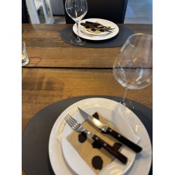 Oval Dkkeserviet i gte Lder hard- ikke foldbar - 30x45 -  Oval - Vlg farve