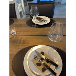 Oval Dkkeserviet i gte Lder hard- ikke foldbar - 30x45 -  Oval - Vlg farve