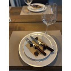  Dkkeserviet i rektangulr form lavet af gte lder - Hard - Elegant design - 30x45 cm - vlg farve