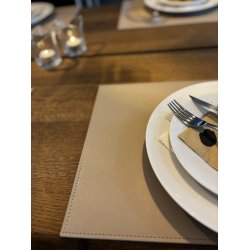  Dkkeserviet i rektangulr form lavet af gte lder - Hard - Elegant design - 30x45 cm - vlg farve