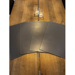  Dkkeserviet i rektangulr form lavet af gte lder - Hard - Elegant design - 30x45 cm - vlg farve