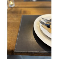  Dkkeserviet i rektangulr form lavet af gte lder - Hard - Elegant design - 30x45 cm - vlg farve