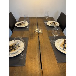  Dkkeserviet i rektangulr form lavet af gte lder - Hard - Elegant design - 30x45 cm - vlg farve