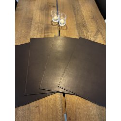  Dkkeserviet i rektangulr form lavet af gte lder - Hard - Elegant design - 30x45 cm - vlg farve