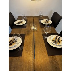  Dkkeserviet i rektangulr form lavet af gte lder - Hard - Elegant design - 30x45 cm - vlg farve