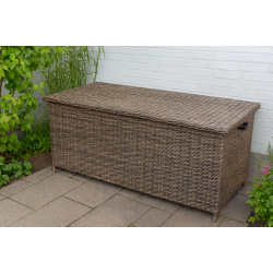 100% vandtt Louise hyndeboks til solvognshynder i UV-beskyttet polyrattan med hjul. Vlg farve!